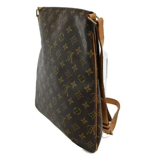 LOUIS VUITTON Musette Shoulder Bag Monogram Leather Brown France M51256 39TA132 - Picture 4 of 16